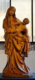Varianta Krumlovské madony, Salcburk (kolem roku 1400), umělý kámen, Národní galerie v Praze