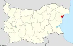 Obština na mapě Bulharska