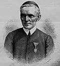 Portrét z deníku Vasárnapi újság ze 17. května 1885, z článku o jeho zvolení za arciopatem v Pannonhalmě