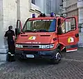 Zásahová uniforma vatikánských hasičů