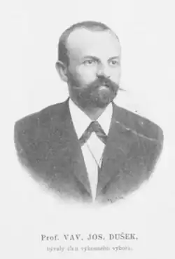 V. J. Dušek v roce 1895