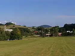 Pohled na Veřovice od jihu