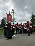 Velikonoční pěvci u kříže v Mikulášovicích (2017)