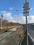 Turistický rozcestník Velká Bystřice žst.