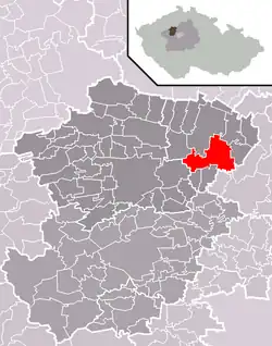 Velvary na mapě
