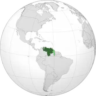 Poloha Venezuely