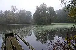 Nový rybník s ostrovem