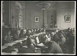 Versailles. Réunion du comité interalliés, 1919