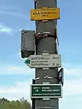 Rozcestník cyklotrasy