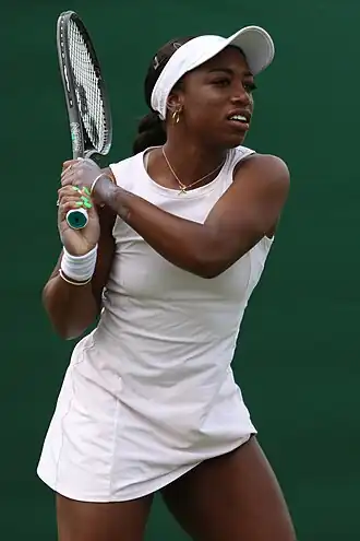 Sachia Vickeryová ve Wimbledonu 2023