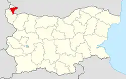 Obština na mapě Bulharska