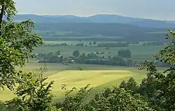 Výhled ze zříceniny Břecštejn