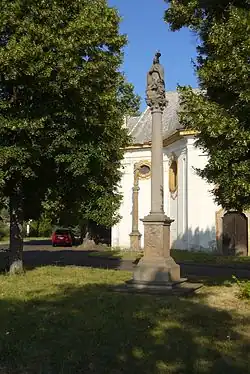 Mariánský sloup z Libouše ve Vikleticích