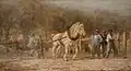 Viktor Barvitius Końský trh v Paříži (1867)
