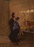 Viktor Barvitius Před obchodem (1866)