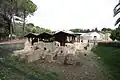 Celkový pohled na situaci vily po archeologických výzkumech