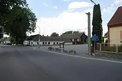 Náves v Budči
