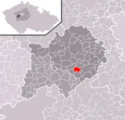 Vinařice na mapě