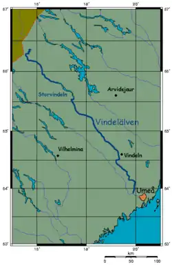 tok řeky na mapě