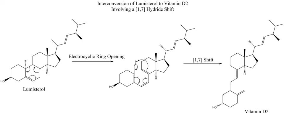 Přeměna lumisterolu na vitamin D2