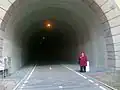 Vítkovský tunel, osvětlen (duben 2012)