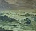 Rozbouřené moře (olej na lepence)