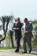 Vladimír Putin a ukrajinský prezident Leonid Kučma (2002)