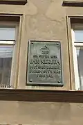 Pamětní deska Jana Nerudy