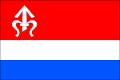Vlajka městyse Hustopeče nad Bečvou