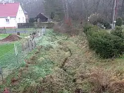 Vlkovský potok v Malé Černoci u soutoku s Černockým potokem