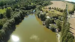 Vodní park Čabárna Lážnovský - letecký pohled