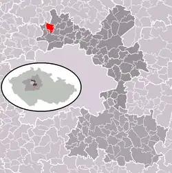Vodochody na mapě