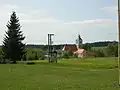 Hřiště a kostel