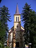 neogotický evangelický kostel