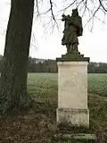 Vracovice Částrovice, socha svatého Jana Nepomuckého.jpg