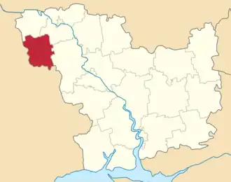 Poloha rajónu v Mykolajivské oblasti