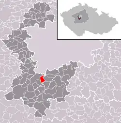 Vrané nad Vltavou na mapě