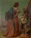 Před zrcadlem (olej na plátně)
