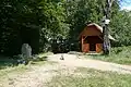 Odpočívadlo pro turisty na vrcholu
