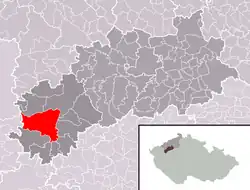 Vroutek na mapě