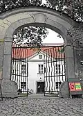 Vstup do hlavní budovy Muzea T. G. M. Rakovník
