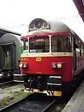 Motorový vůz 854.021 „Lenka“ na Masarykově nádraží v Praze