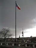Pohled z Vítkova na Žižkovský vysílač