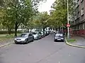 Prouzova ulice, východní strana náměstí