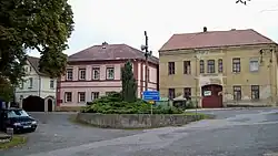 Náves obce Vysoká