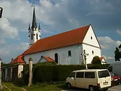 Farní kostel sv. Bartoloměje ve Vyšším Brodě.