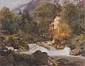 Mlýn u vodopádu jezera Königsee (1840)