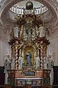 Oltář sv. Benedikta a řádových patronů