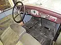 Walter Bijou (1931), interiér automobilu s levostranným řízením (2020)