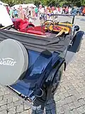 Walter Junior (1934) kabriolet, Veteráni Moravským Slováckem 2018